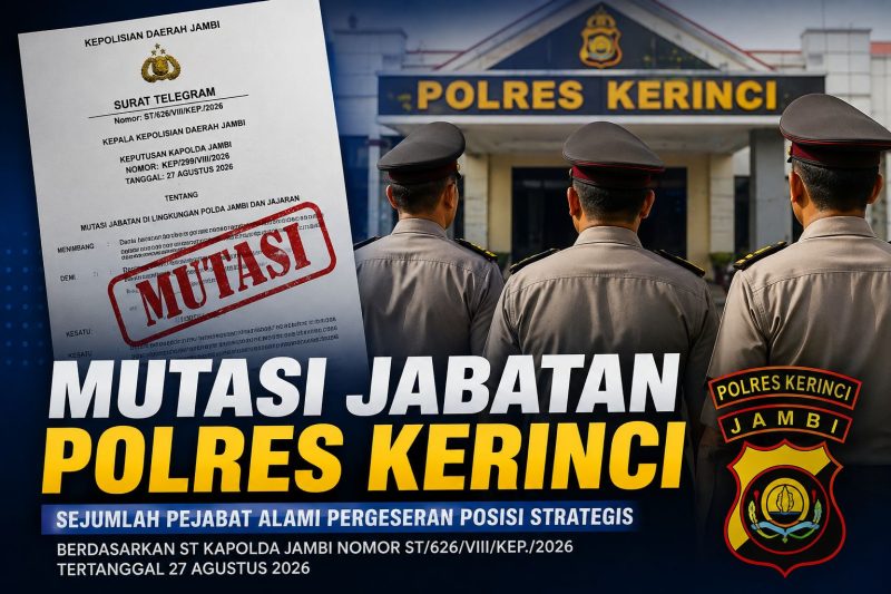 Mutasi pejabat Polres Kerinci.