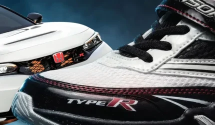 Sepatu anak Honda Civic Type R hasil kolaborasi Honda dan Achilles dengan desain sporty khas Type R