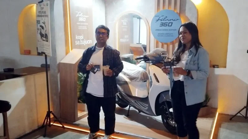 Yamaha Grand Filano menjadi bagian dari kolaborasi lifestyle bersama Roadgrills.Ina dan Se.tujuan Coffee & Eatery.(Foto : Ist/liputan6.com)