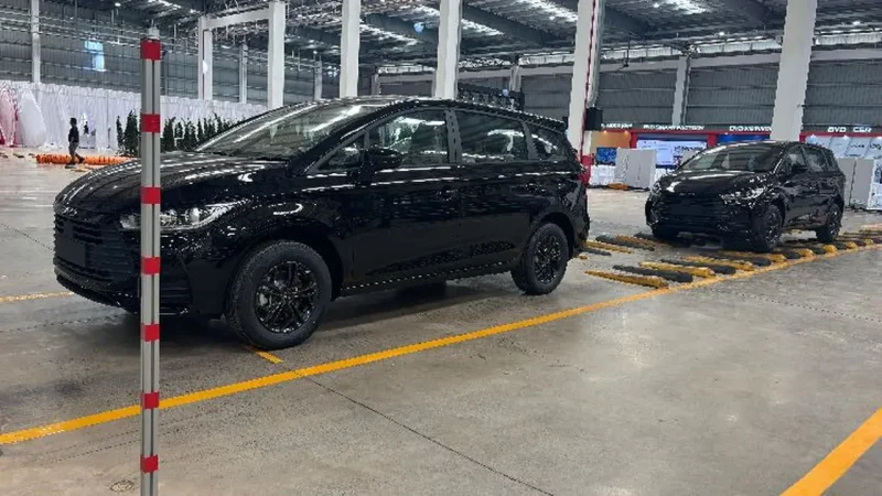 Pabrik BYD di Subang, Jawa Barat, menjadi fasilitas produksi kendaraan BYD untuk pasar Indonesia.(Foto : Arief A/Liputan6.com)