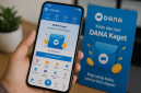 Ilustrasi pengguna membuka fitur DANA Kaget melalui aplikasi dompet digital DANA. ( Foto AI)