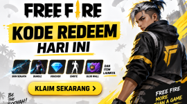 Kode redeem FF hari ini, klaim hadiah gratis dari Garena.