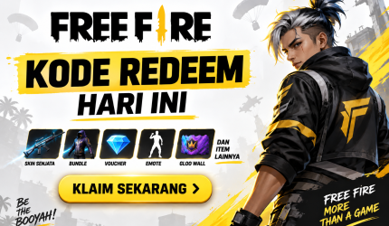 Kode redeem Free Fire hari ini untuk klaim hadiah gratis.