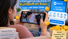 Ilustrasi nonton drama Cina sambil kumpulkan koin. ( Foto AI)
