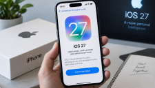 iOS 27 resmi hadir di Indonesia dengan sejumlah fitur dan pembaruan baru untuk pengguna iPhone. ( Foto AI)