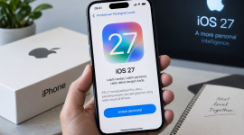iOS 27 resmi hadir di Indonesia dengan sejumlah fitur dan pembaruan baru untuk pengguna iPhone. ( Foto AI)