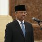 Presiden Prabowo Subianto melantik Suahasil Nazara sebagai Menteri Keuangan di Istana Negara, Jakarta, Senin (14/9/2026).