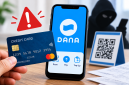 Ilustrasi dugaan penyalahgunaan kartu kredit melalui transaksi QR pada aplikasi DANA.