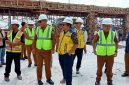 Wako Alfin meninjau langsung progres pembangunan Pasar Sungai Penuh, Selasa (1/9/2026).
