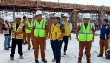 Wako Alfin meninjau langsung progres pembangunan Pasar Sungai Penuh, Selasa (1/9/2026).