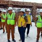 Wako Alfin meninjau langsung progres pembangunan Pasar Sungai Penuh, Selasa (1/9/2026).