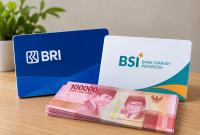 Ilustrasi rekening gratis dengan saldo awal Rp50 ribu. ( Foto AI)