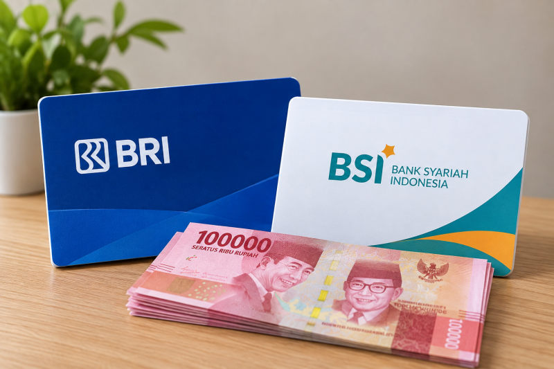 Ilustrasi rekening gratis dengan saldo awal Rp50 ribu. ( Foto AI)