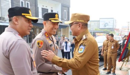 Wali Kota Alfin menyambut Kapolres Kerinci yang baru, 14 September 2026.