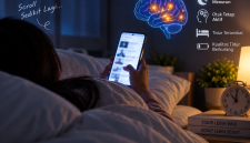 Scrolling ponsel sebelum tidur dapat mengganggu kualitas tidur.