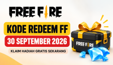 Kode redeem FF terbaru 30 September 2026 dengan hadiah menarik. ( inbrita)