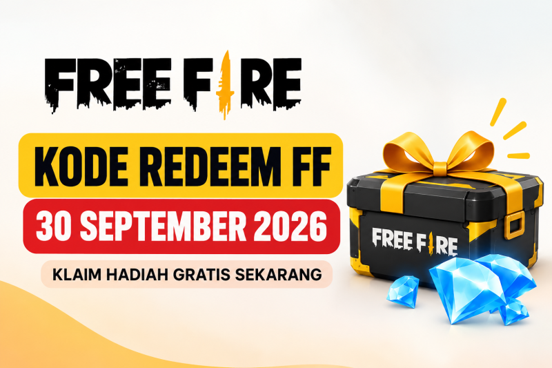 Kode redeem FF terbaru 30 September 2026 dengan hadiah menarik. ( inbrita)