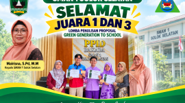 Tim SMAN 1 Solok Selatan dalam momen pencapaian prestasi penelitian.