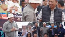 Bupati Kerinci Monadi saat menutup Festival Kopi Kerinci Tanah Surga 2026 di M10, Lindung Jaya, Kecamatan Kayu Aro, Minggu (20/9/2026).