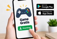 Pengguna perlu memilih platform resmi saat download game gratis di HP untuk menjaga keamanan perangkat dan data pribadi.( Foto : ilustrasi AI)