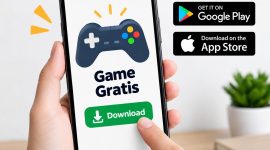 Pengguna perlu memilih platform resmi saat download game gratis di HP untuk menjaga keamanan perangkat dan data pribadi.( Foto : ilustrasi AI)