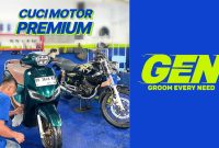 GEN Autocare menghadirkan layanan cuci motor dengan fasilitas modern dan air bersih dari sumber mata air. ( Foto istimewa)