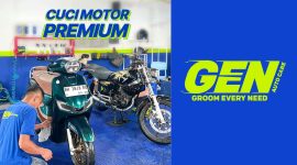 GEN Autocare menghadirkan layanan cuci motor dengan fasilitas modern dan air bersih dari sumber mata air. ( Foto istimewa)