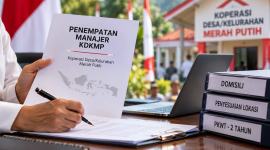 Ilustrasi penempatan manajer KDKMP yang akan disesuaikan dengan domisili.