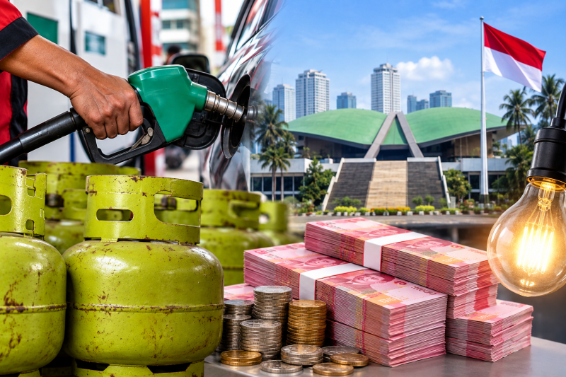 Foto ilustrasi subsidi energi dalam APBN 2027 yang mencakup BBM, LPG 3 kilogram. ( Foto inbrita)