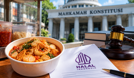 Seblak dan dokumen sertifikasi halal di depan Mahkamah Konstitusi