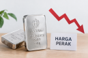 Ilustrasi perak batangan Antam yang menunjukkan penurunan harga pada perdagangan 9 September 2026.