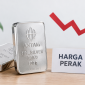 Ilustrasi perak batangan Antam yang menunjukkan penurunan harga pada perdagangan 9 September 2026.