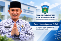 Bovi Handriyanto, Plt Kepala Dinas Pendidikan Kota Sungai Penuh.
