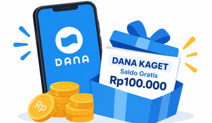 Ilustrasi aplikasi DANA Kaget dengan saldo gratis hingga Rp100.000.