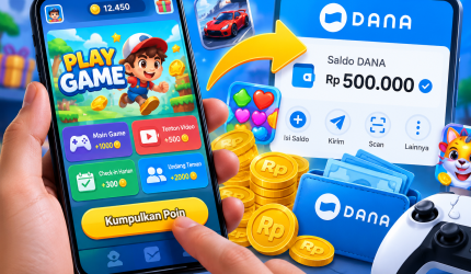 Game penghasil saldo DANA dan reward melalui smartphone