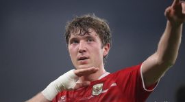 Ole Romeny mencetak gol Timnas Indonesia. (Foto: Rifkianto Nugroho/detikFoto)