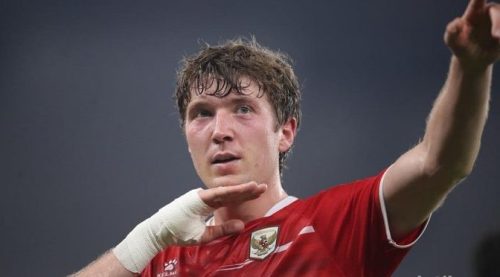 Ole Romeny mencetak gol Timnas Indonesia. (Foto: Rifkianto Nugroho/detikFoto)