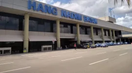  Penerbangan di Bandara Hang Nadim Batam kembali normal di tengah kondisi kabut asap.(Foto: Liputan6.com/Ajang Nurdin)