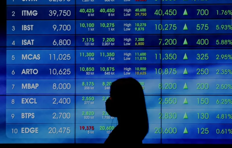IHSG merosot tajam setelah MSCI membuka konsultasi perubahan status pasar Indonesia dari emerging market menjadi standalone market.(Foto : Liputan6.com/Angga Yuniar)
