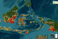 Kemenhut mencatat 1.085 hotspot di Sumatra dan Kalimantan hingga 12 Oktober 2026 pukul 21.00 WIB.(Foto : Dok: sipongi.gakkum.kehutanan.go.id)