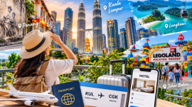 Destinasi wisata Malaysia 2027 untuk liburan seru dan hemat bersama keluarga. ( Foto AI)
