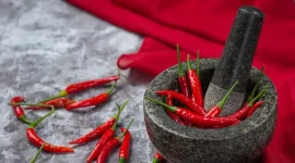 Ilustrasi Cabai Cobek Ulekan Sambal / Freepik by jcomp