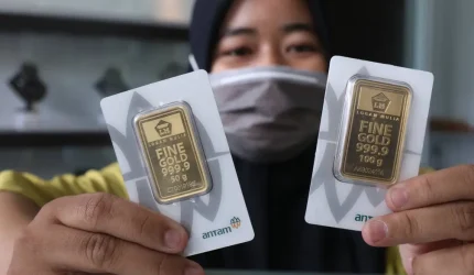 Harga emas Pegadaian hari ini untuk Galeri24, Antam, dan UBS