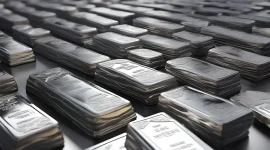Harga perak Antam naik menjadi Rp41.200 per gram pada perdagangan Rabu (7/10/2026).(Ilustrasi perak-silver by AI/liputan6.com)