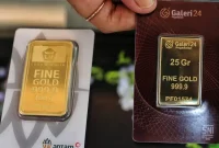 Daftar harga emas Galeri24, Antam, dan UBS di Pegadaian pada Sabtu, 17 Oktober 2026.(Foto : Liputan6.com/Angga Yuniar)