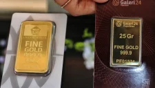 Daftar harga emas Galeri24, Antam, dan UBS di Pegadaian pada Sabtu, 17 Oktober 2026.(Foto : Liputan6.com/Angga Yuniar)
