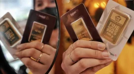 Harga emas Antam pada Minggu, 18 Oktober 2026, bertahan di Rp 2.572.000 per gram.(Foto : Liputan6.com/Angga Yuniar)