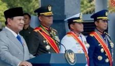 Presiden Prabowo Subianto meresmikan enam Kodam dan 204 satuan baru TNI di Mabes TNI, Cilangkap, Jakarta Timur, Senin (5/10/2026).