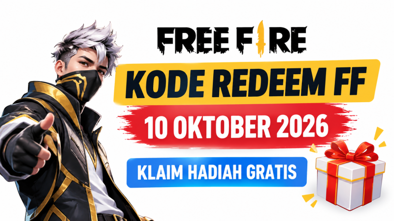 Kode redeem FF terbaru 10 Oktober 2026 untuk pemain Free Fire yang ingin mencoba klaim hadiah gratis dari Garena.(foto AI)