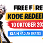Kode redeem FF terbaru 10 Oktober 2026 untuk pemain Free Fire yang ingin mencoba klaim hadiah gratis dari Garena.(foto AI)